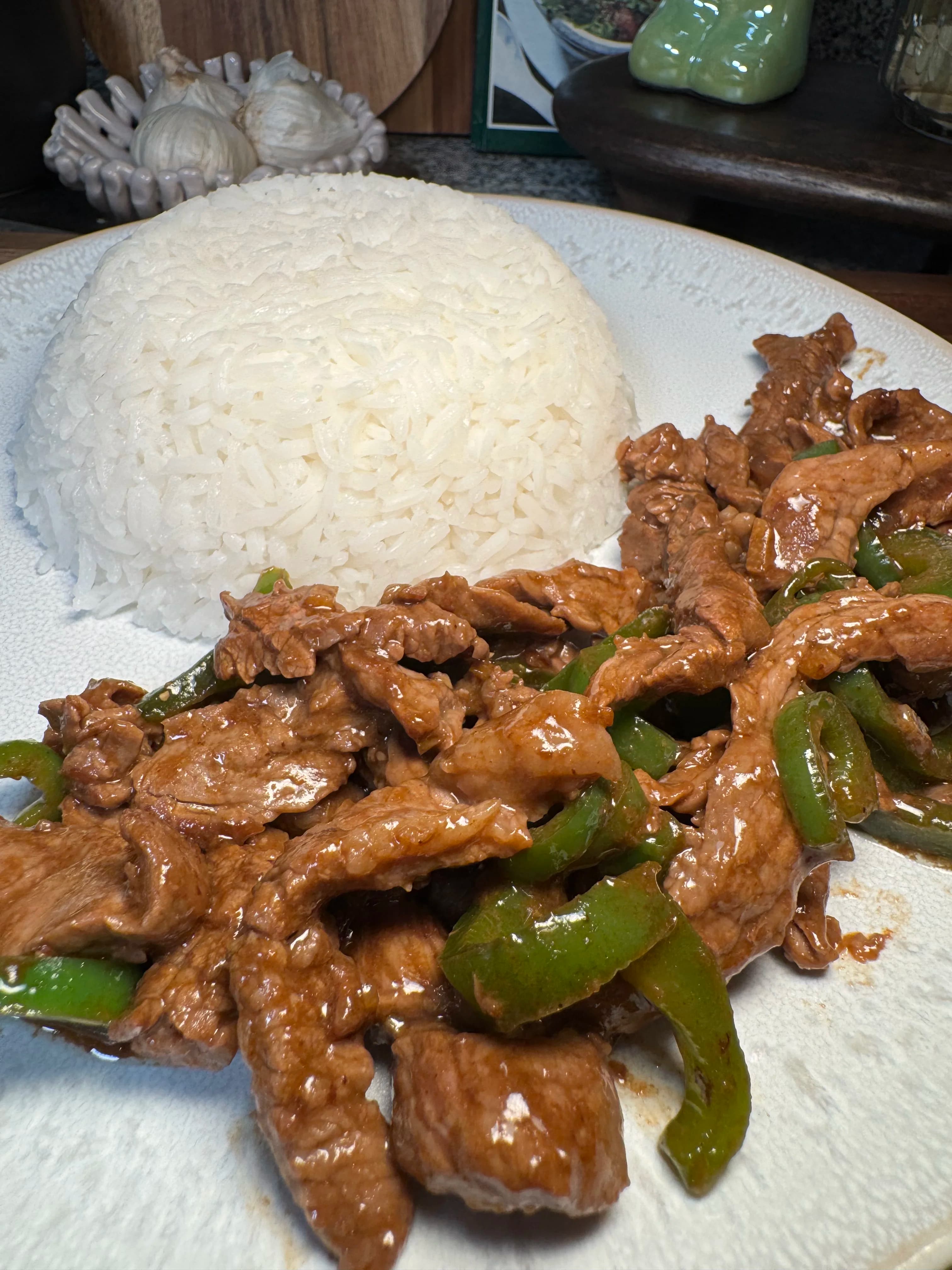 Chinese-Style Beef and Peppers