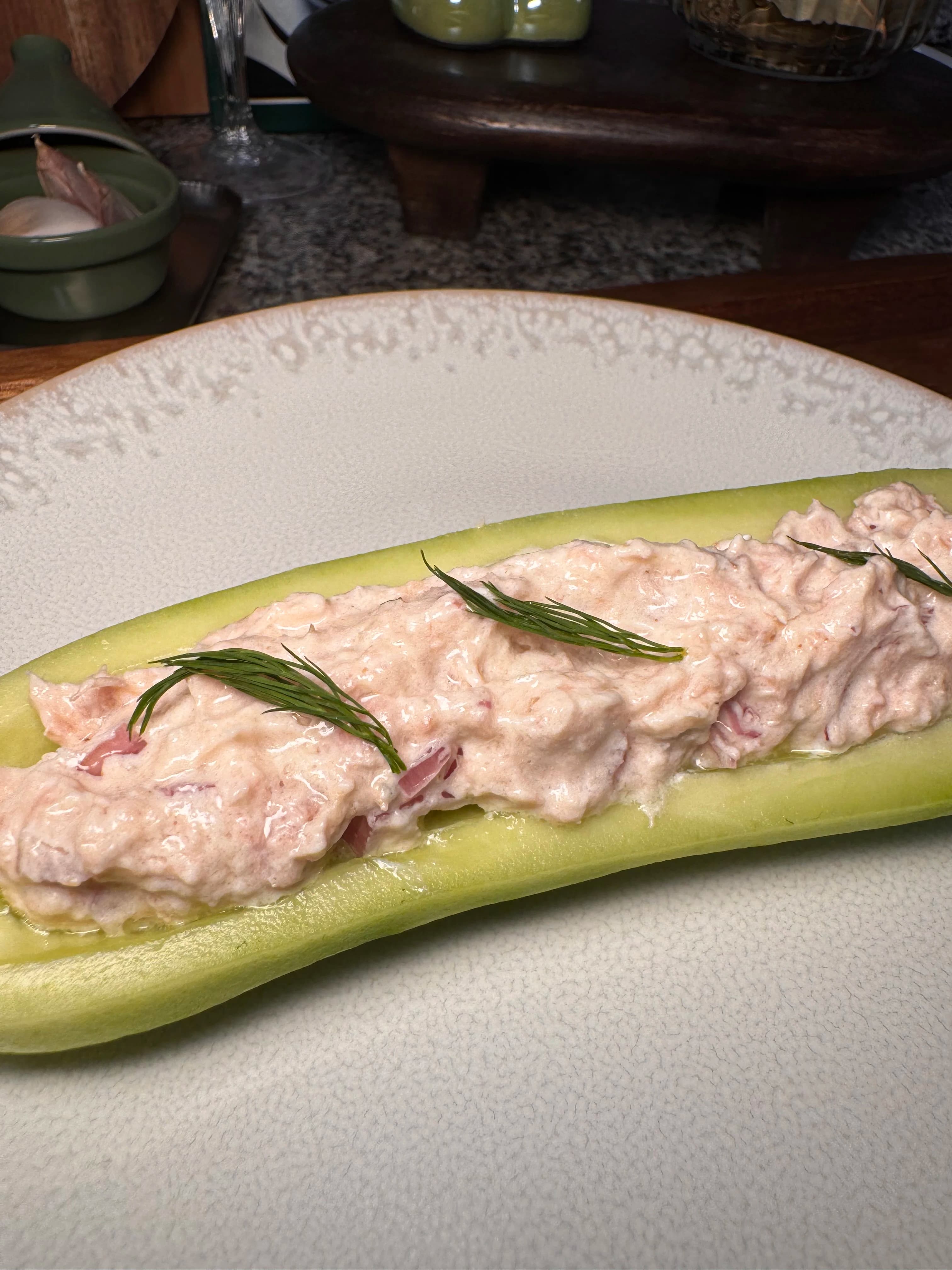 Easy Tuna Cucumber Snack