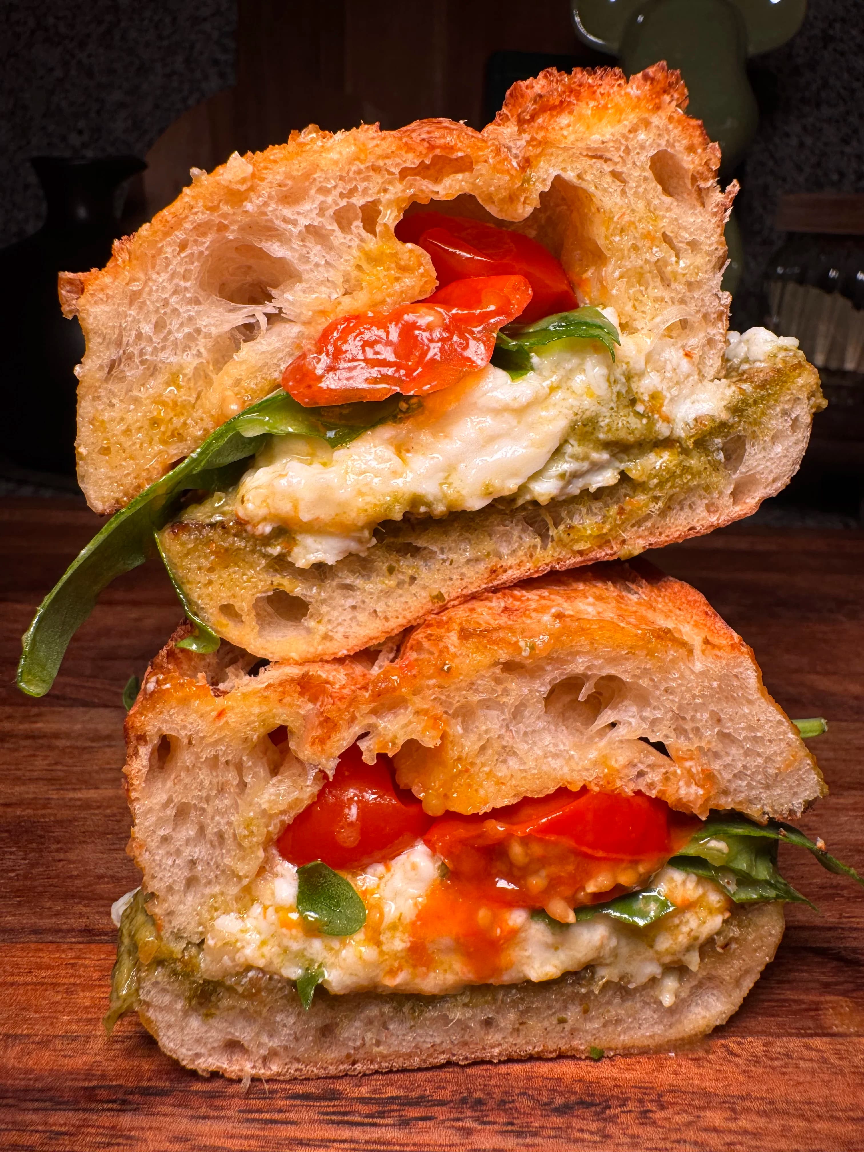 Roasted Tomato Pesto Sandwich